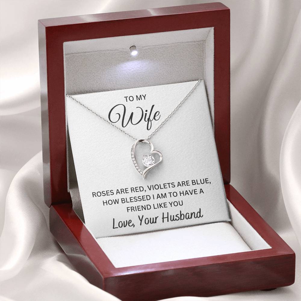 To My Wife - How Blessed I Am | Forever Love Necklace