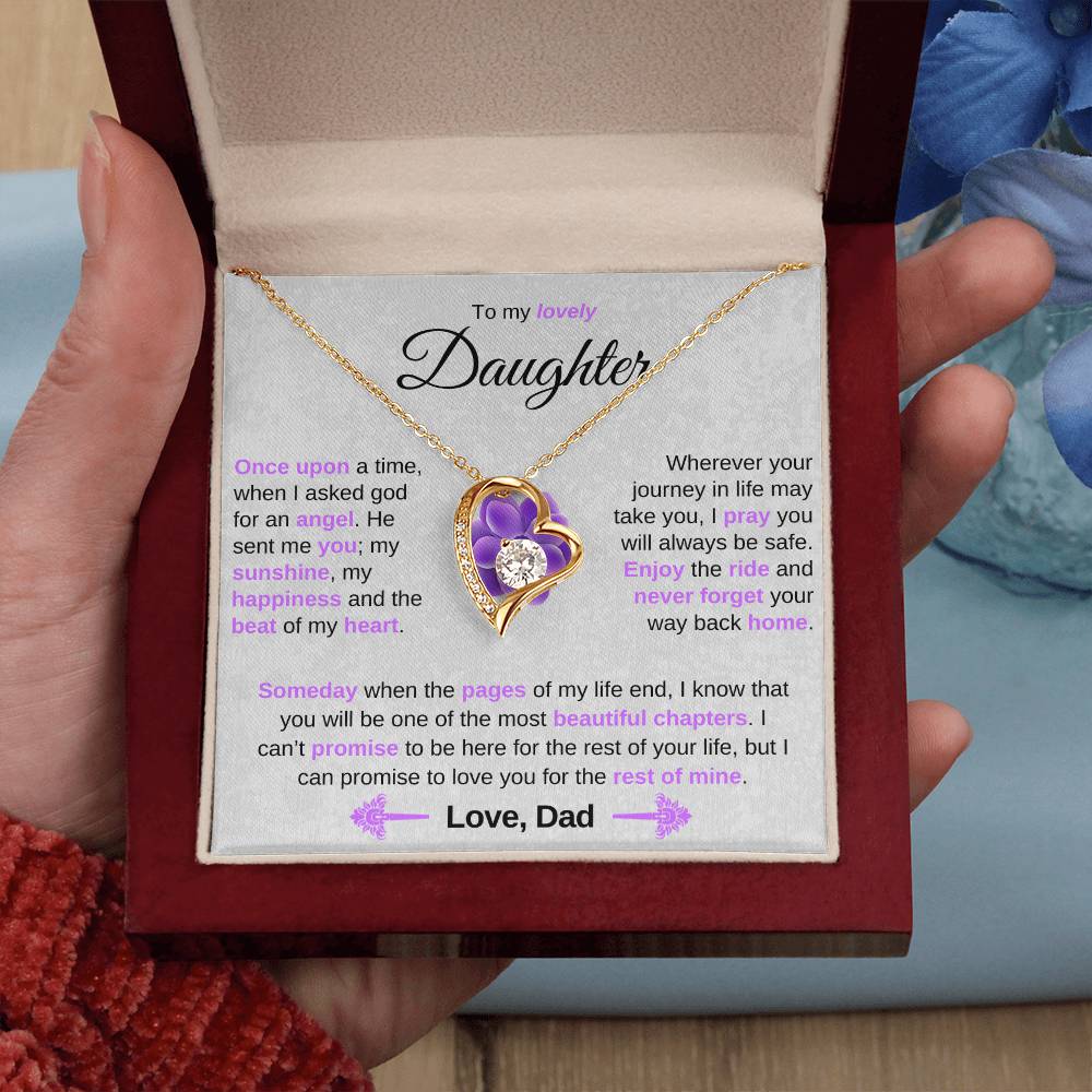 To My Lovely Daughter - Once Upon A time, When I Asked God For An Angel