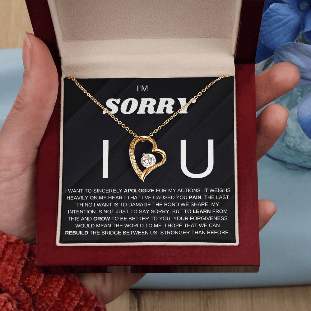 Apology Gift for Her, Forever Love Necklace