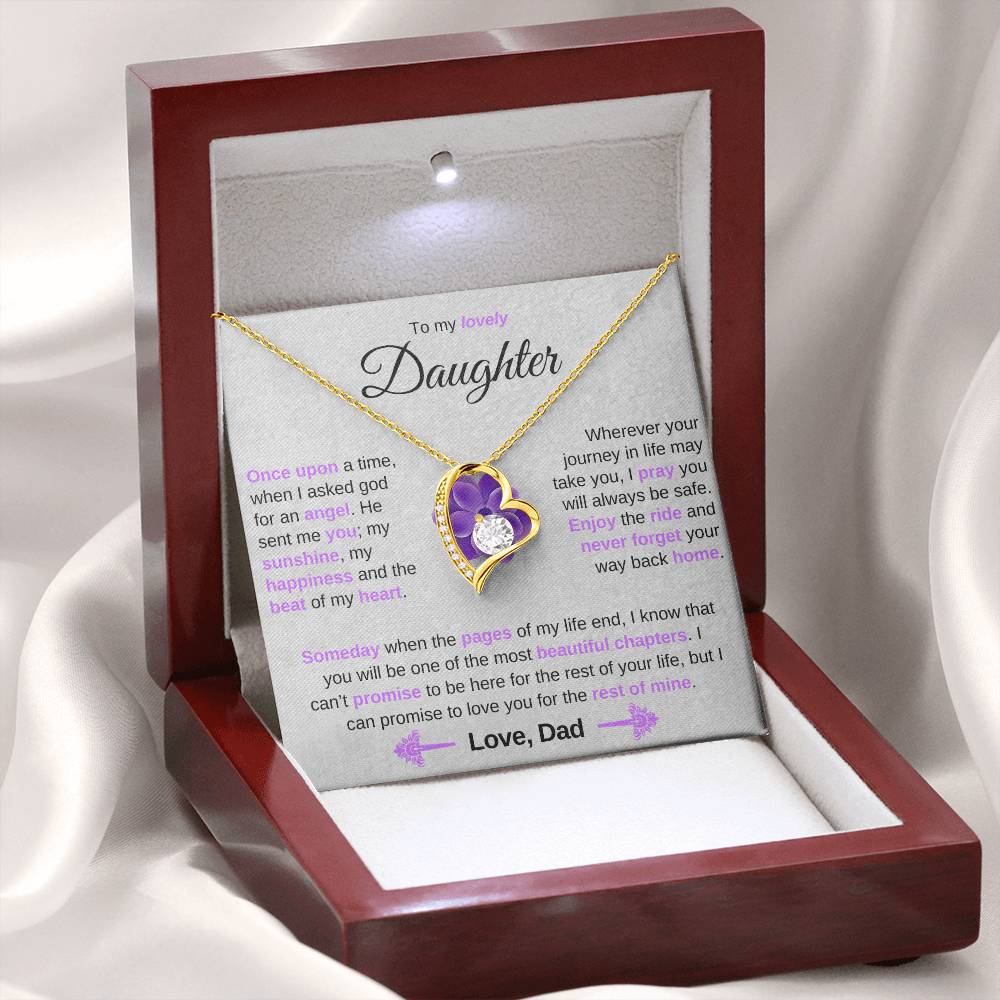 To My Lovely Daughter - Once Upon A time, When I Asked God For An Angel