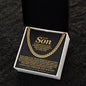 To My Son - I Close My Eyes For But A Moment - Cuban Link Chain