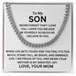 To My Son - I Hope You Believe In Yourself As Much I Believe In You