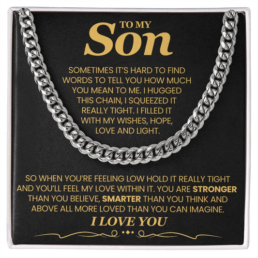 To My Son - Sometimes It's Hard to Find  Words