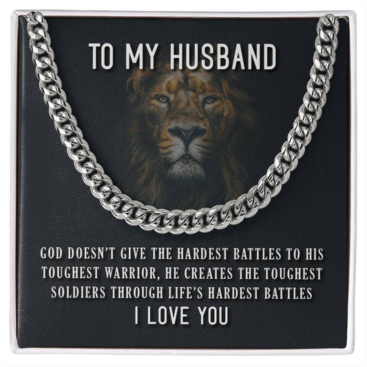 To My Husband, God Doesn't Give The Hardest Battles