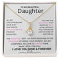To My Daughter, You Are The Heartbeat That Keeps My Soul Alive - Alluring Beauty Necklace