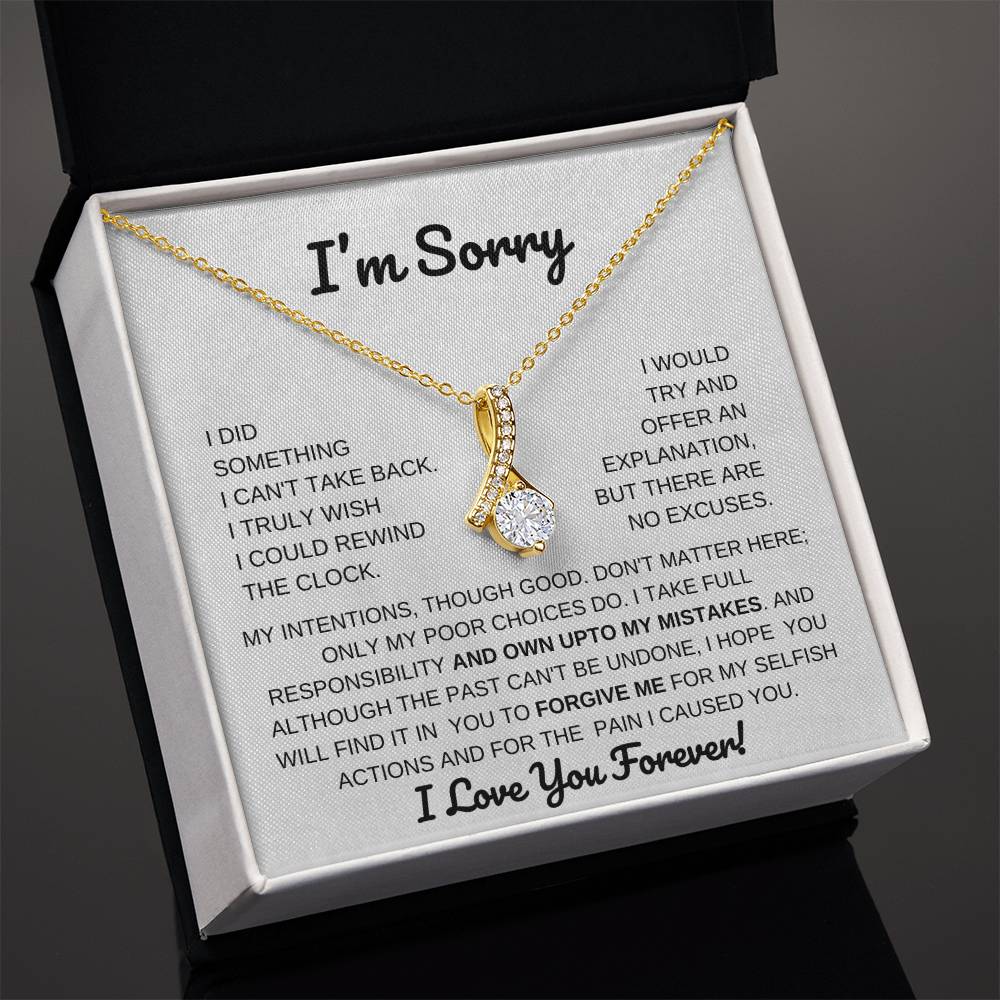 Apology Gift - I'm Sorry Necklace for Her