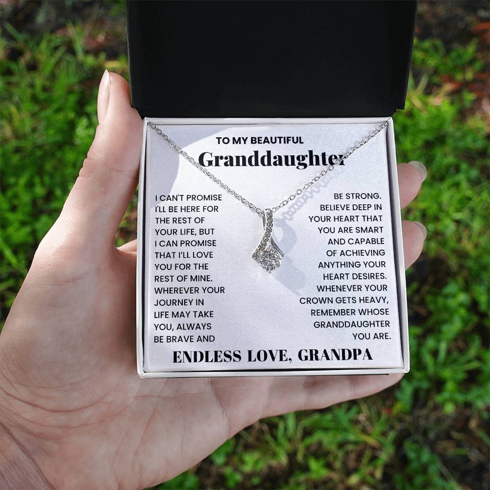 To My Granddaughter, Alluring Beauty Necklace