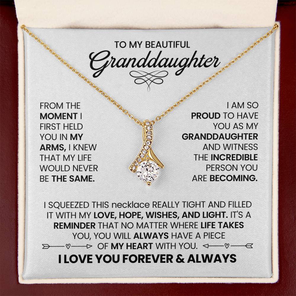 To My Granddaughter - From The Moment I First Held You In My Arms