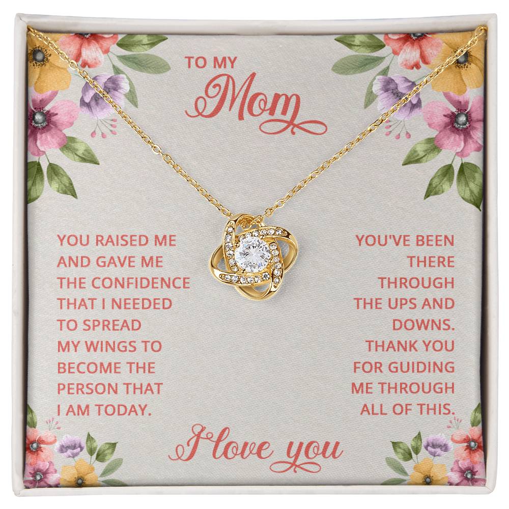 To My Mom, You Raised Me And Gave Me The Confidence That I Needed To Spread My Wings To