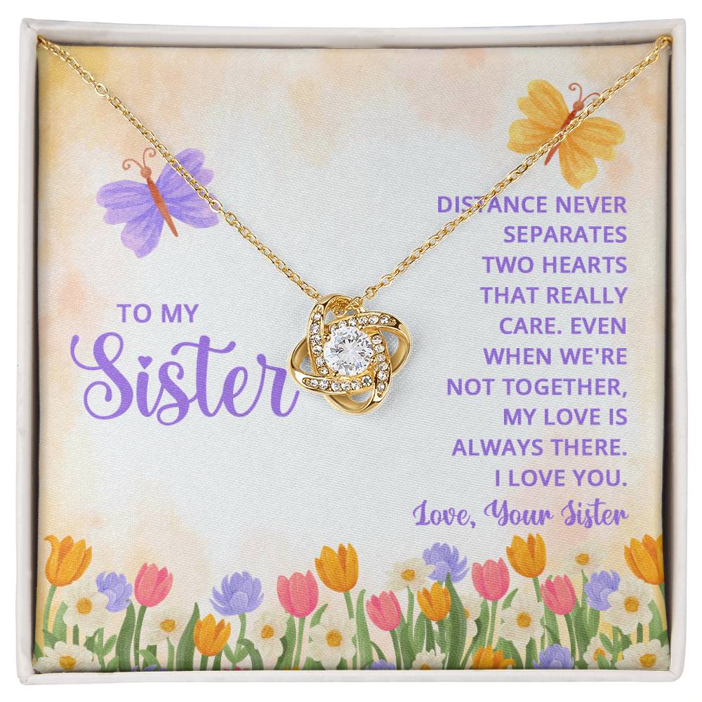 To My Sister, Distance Never Separates Two Hearts