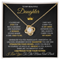 Straighten Your Crown - Love Knot Necklace For Daughter