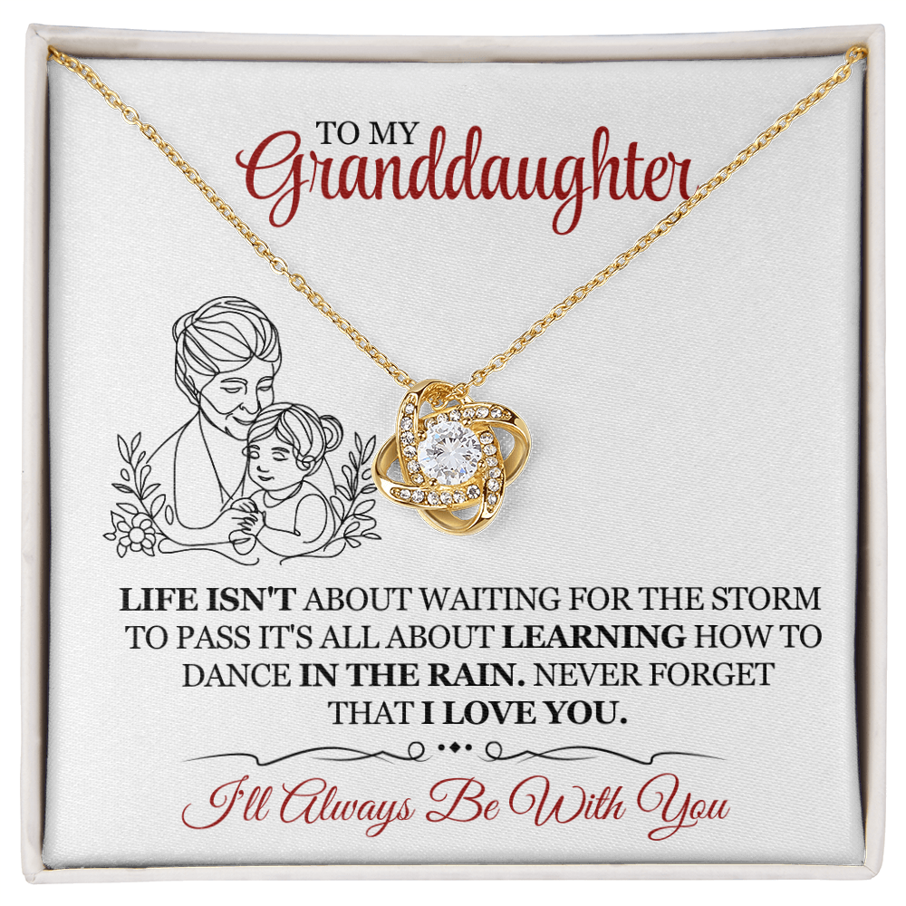 To My Granddaughter - Life Isn't Waiting For The Strom To Pass Its All