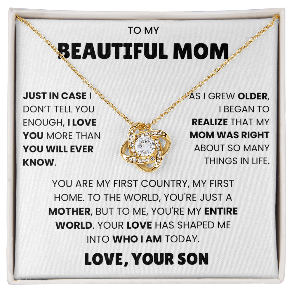 To My Beautiful Mom - Just In Case I Don't You Enough I Love You