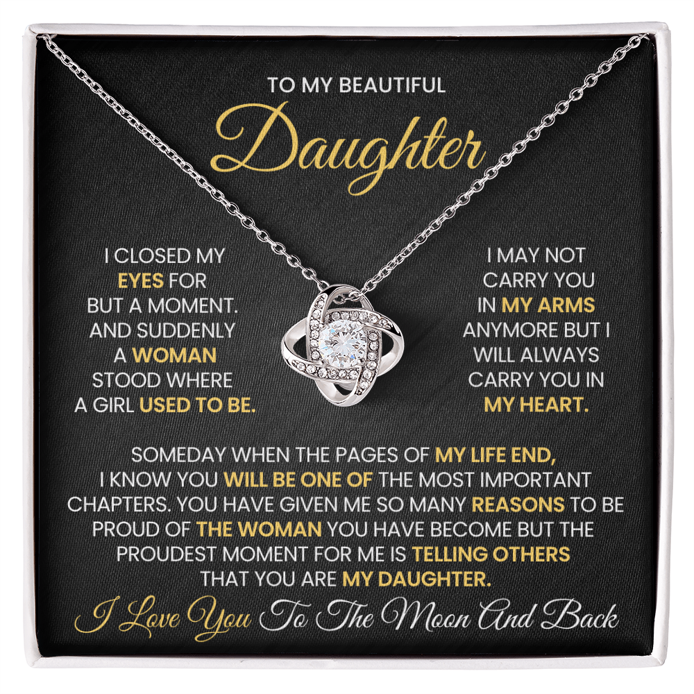 To My Daughter - I CLOSED MY EYES FOR BUT A MOMENT