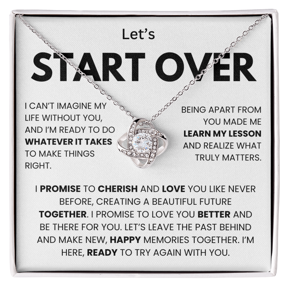 I'm Sorry Necklace for Her – Apology & Forgiveness Gift with Heartfelt Message Card