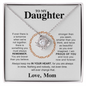 To My Daughter - You Are Braver Than You Believe - Love Knot Necklace