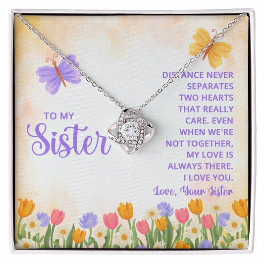 To My Sister, Distance Never Separates Two Hearts