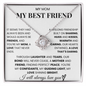 My Mom - My Best Friend, Love Knot Necklace