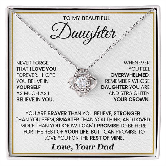 To My Daughter - NEVER FORGET  THAT I LOVE YOU  FOREVER