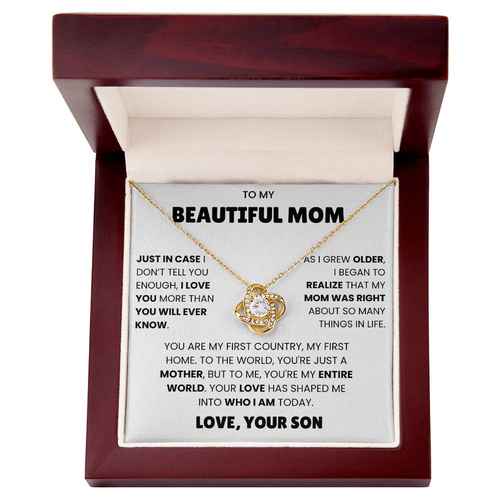 To My Beautiful Mom - Just In Case I Don't You Enough I Love You