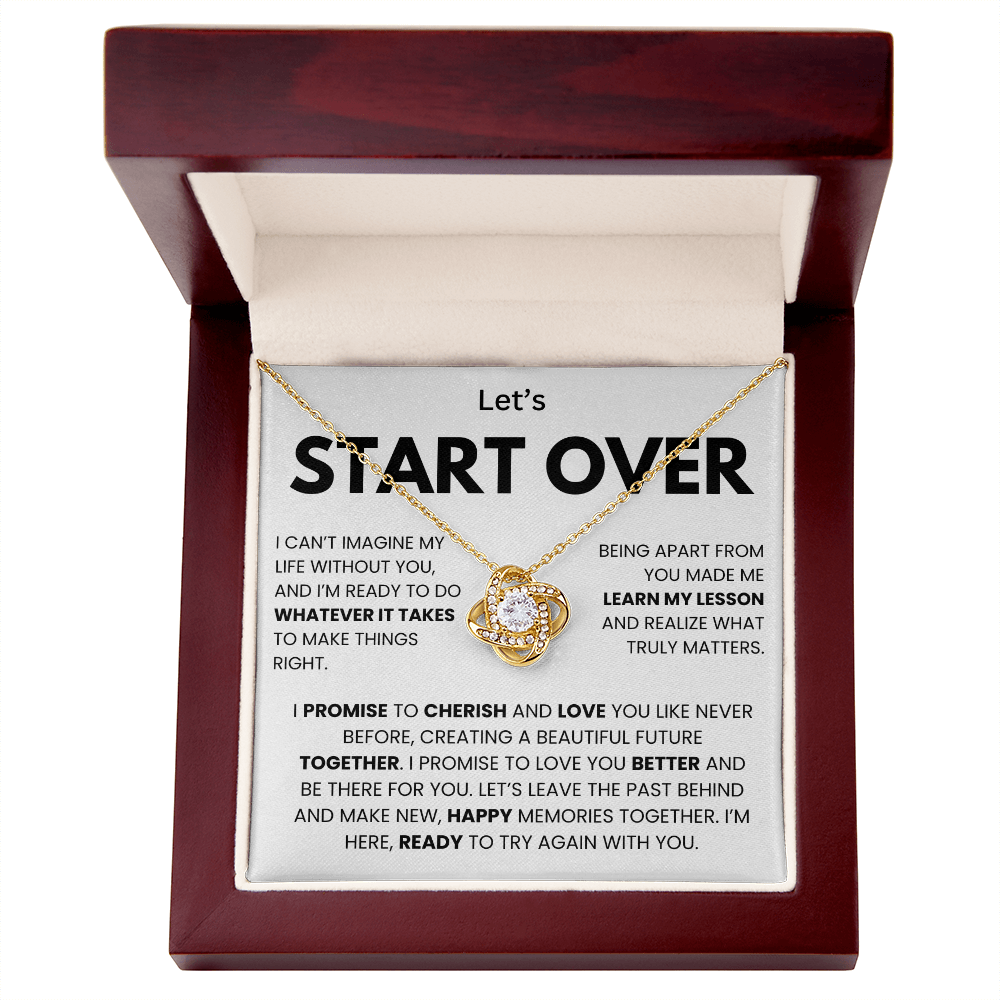 I'm Sorry Necklace for Her – Apology & Forgiveness Gift with Heartfelt Message Card