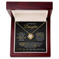 To My Daughter - All My Life's Problems Have Just One Simple Solution - Love Knot Necklace