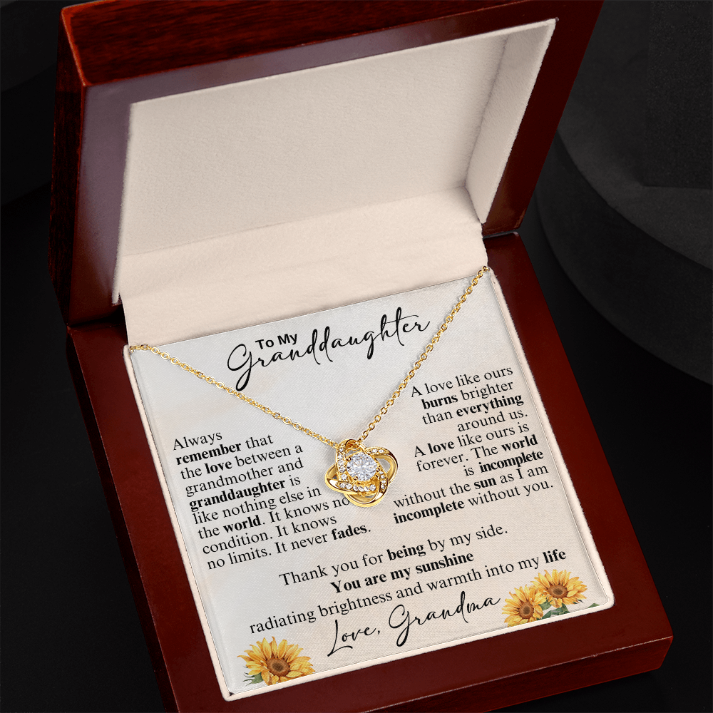 To My Granddaughter - Always Remember That The Love Between A Grandmother And Granddaughter...