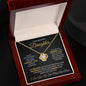 To My Daughter - All My Life's Problems Have Just One Simple Solution - Love Knot Necklace