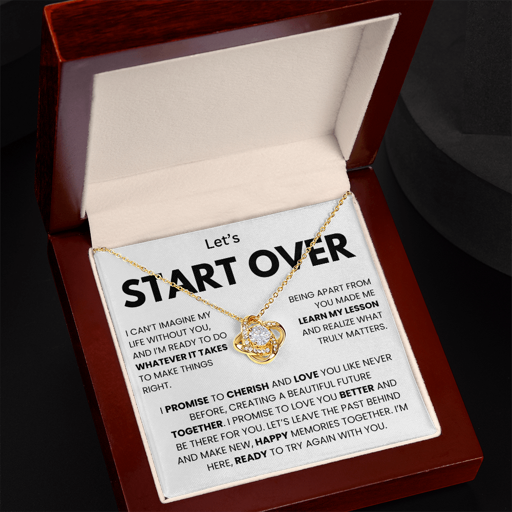I'm Sorry Necklace for Her – Apology & Forgiveness Gift with Heartfelt Message Card