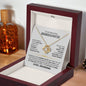 To My Beautiful Granddaughter - Never Forget That I Love You - Love Knot Necklace