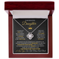 Straighten Your Crown - Love Knot Necklace For Daughter