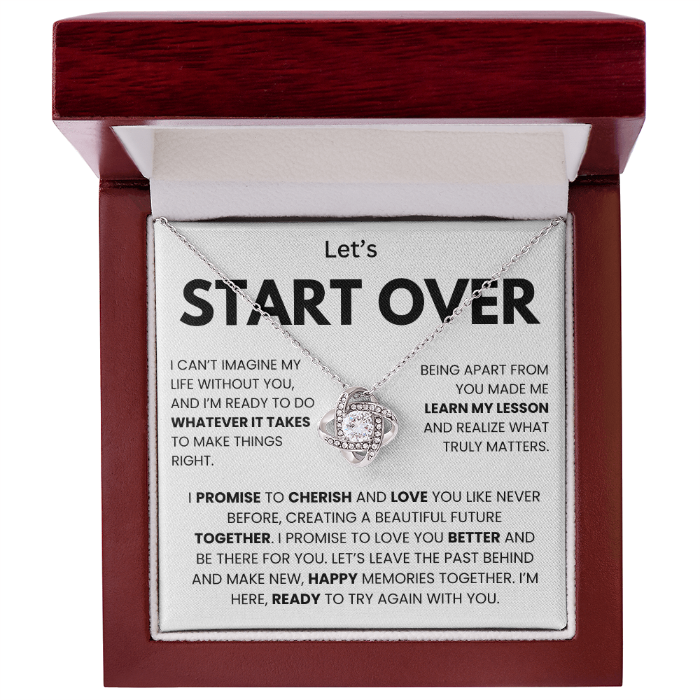 I'm Sorry Necklace for Her – Apology & Forgiveness Gift with Heartfelt Message Card