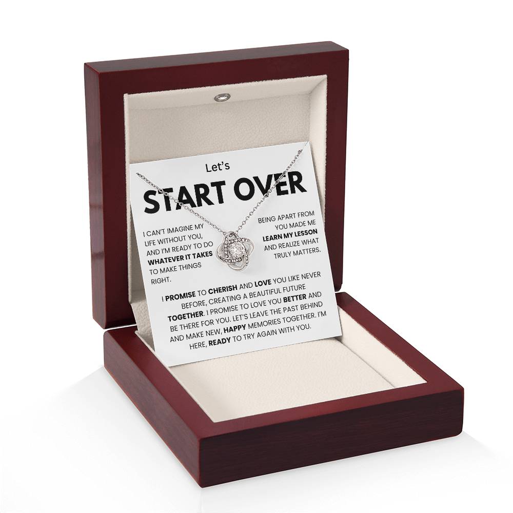 I'm Sorry Necklace for Her – Apology & Forgiveness Gift with Heartfelt Message Card
