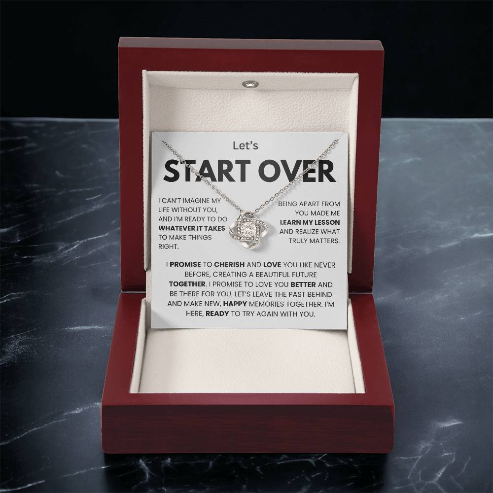I'm Sorry Necklace for Her – Apology & Forgiveness Gift with Heartfelt Message Card