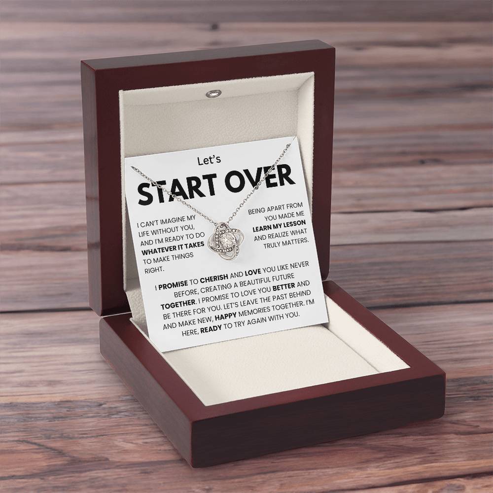 I'm Sorry Necklace for Her – Apology & Forgiveness Gift with Heartfelt Message Card