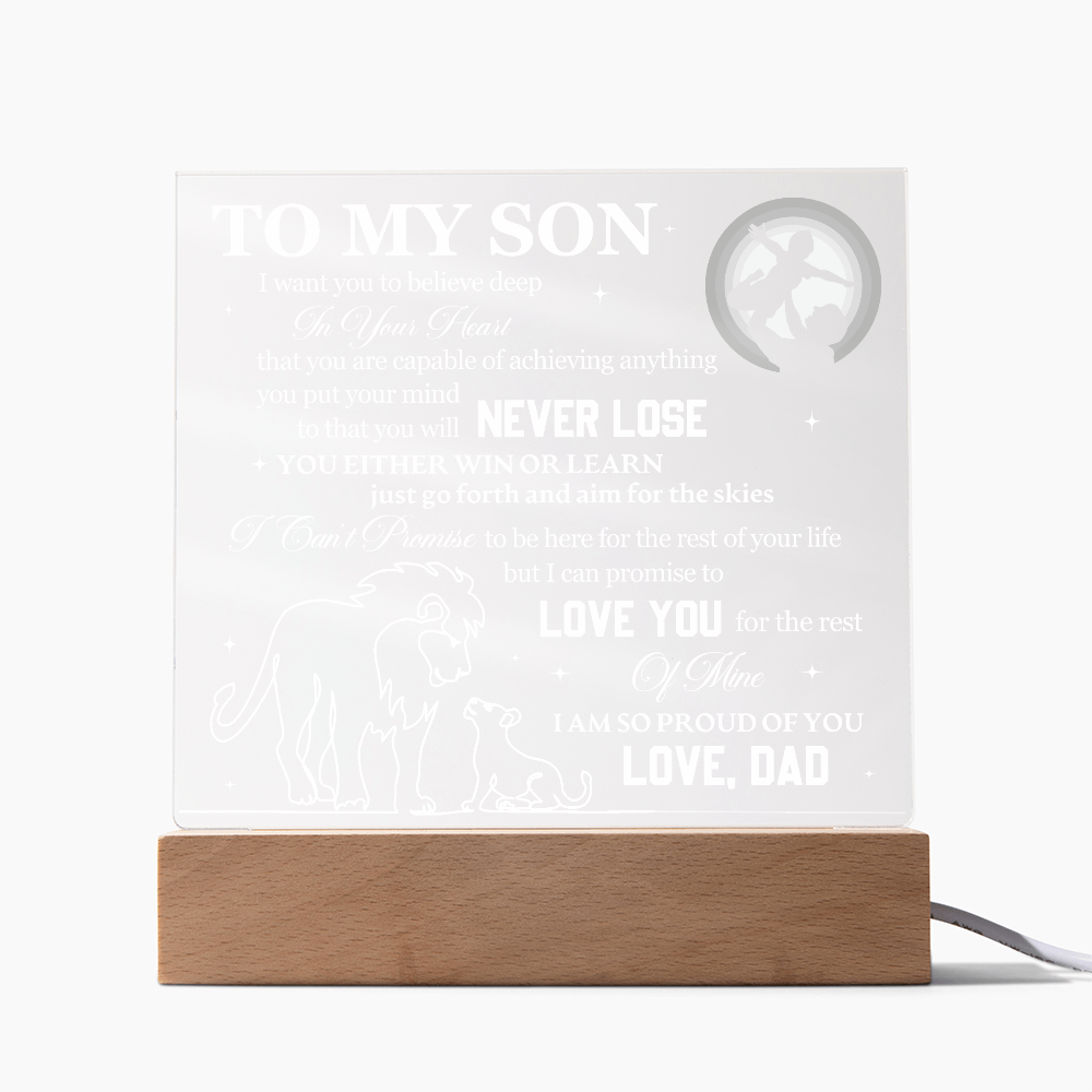 To My Son - I Want You To Believe Deep In Your Heart