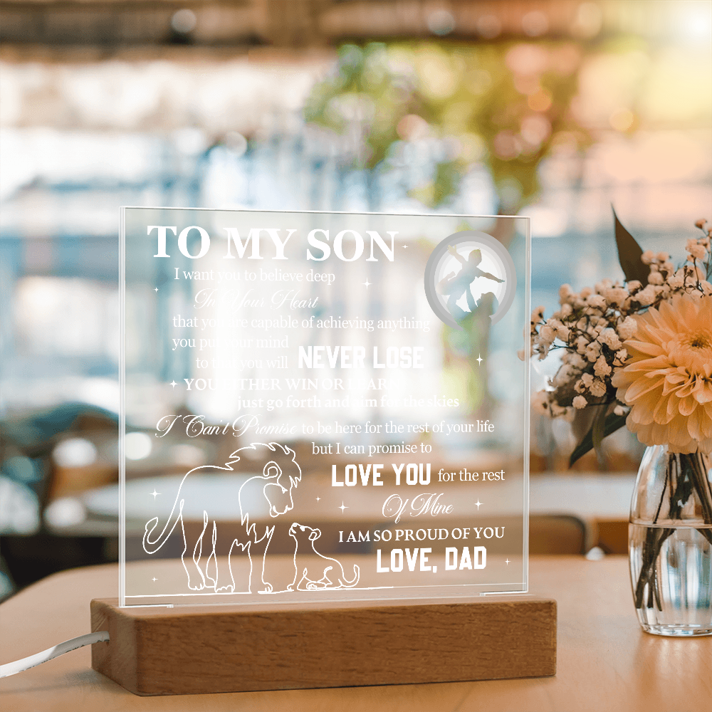 To My Son - I Want You To Believe Deep In Your Heart