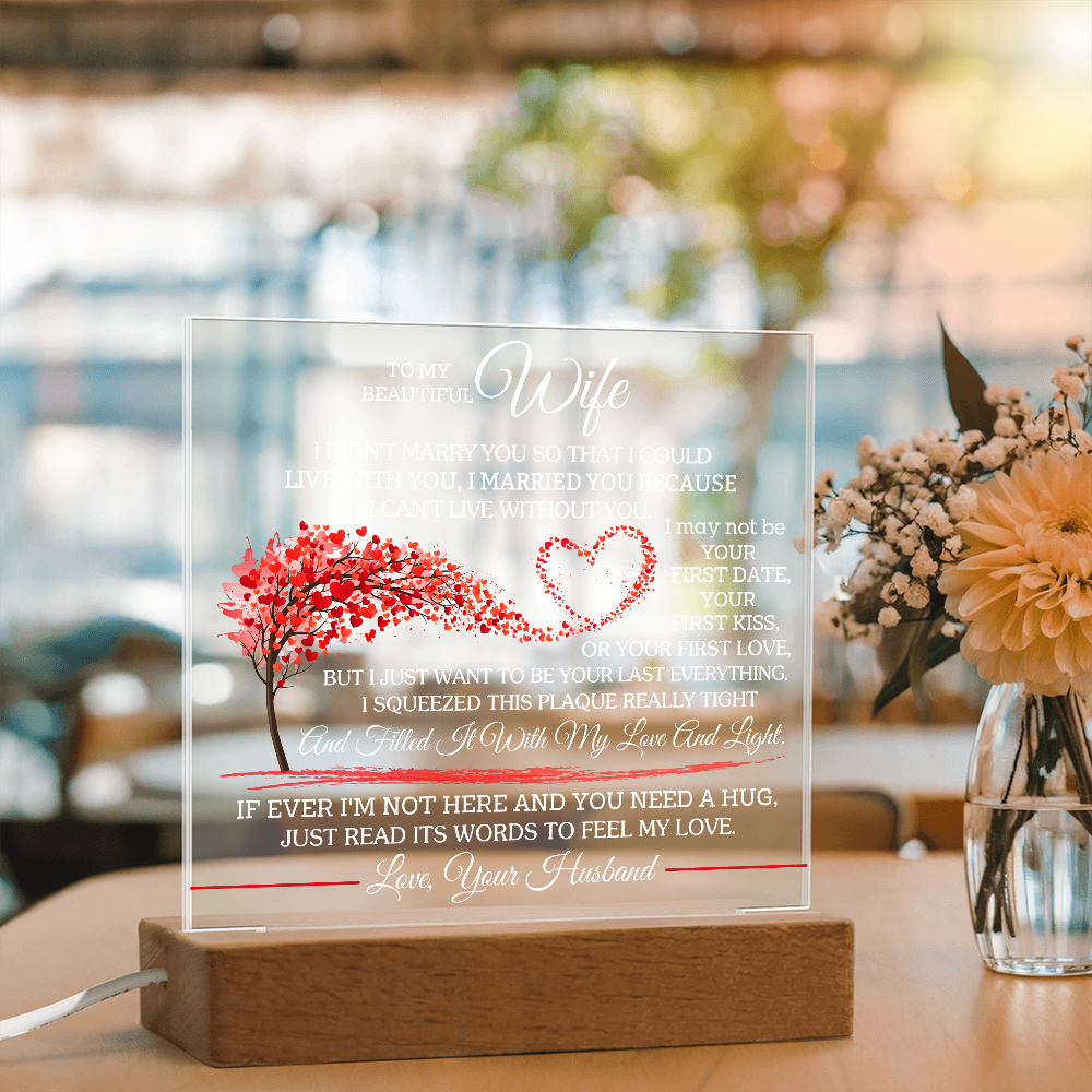 To My Beautiful Wife - I Didn't Marry You So That I Could Live With You