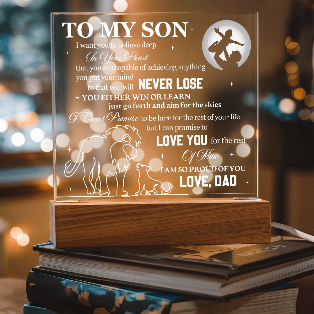 To My Son - I Want You To Believe Deep In Your Heart
