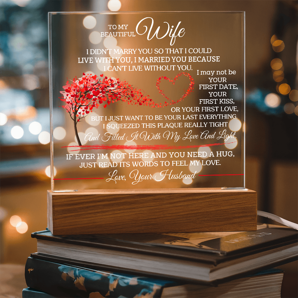 To My Beautiful Wife - I Didn't Marry You So That I Could Live With You