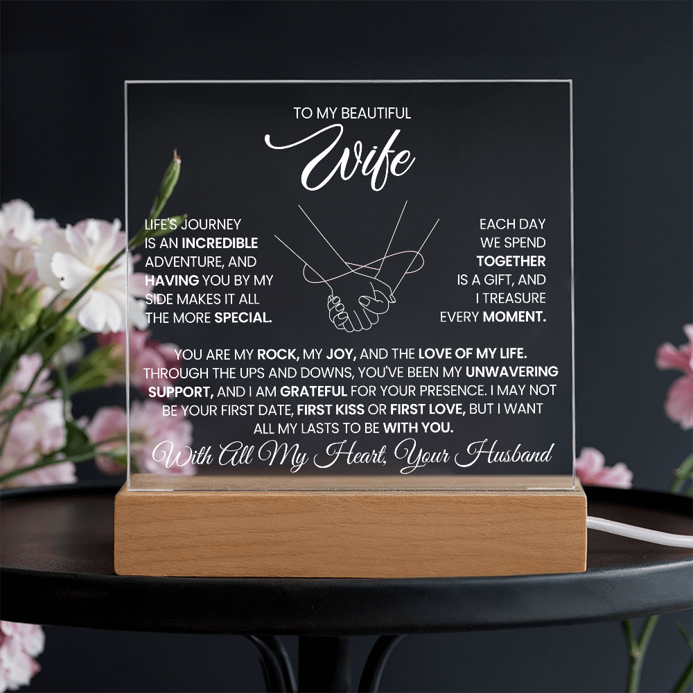 To My Beautiful Wife - Life's Journey Is An Incredible Adventure
