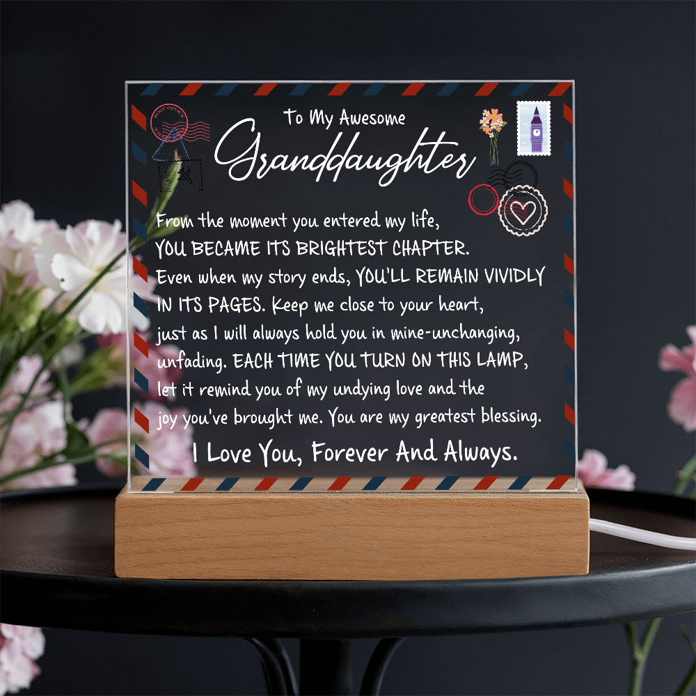 To My Awesome Granddaughter - From The Moment You Entered My Life