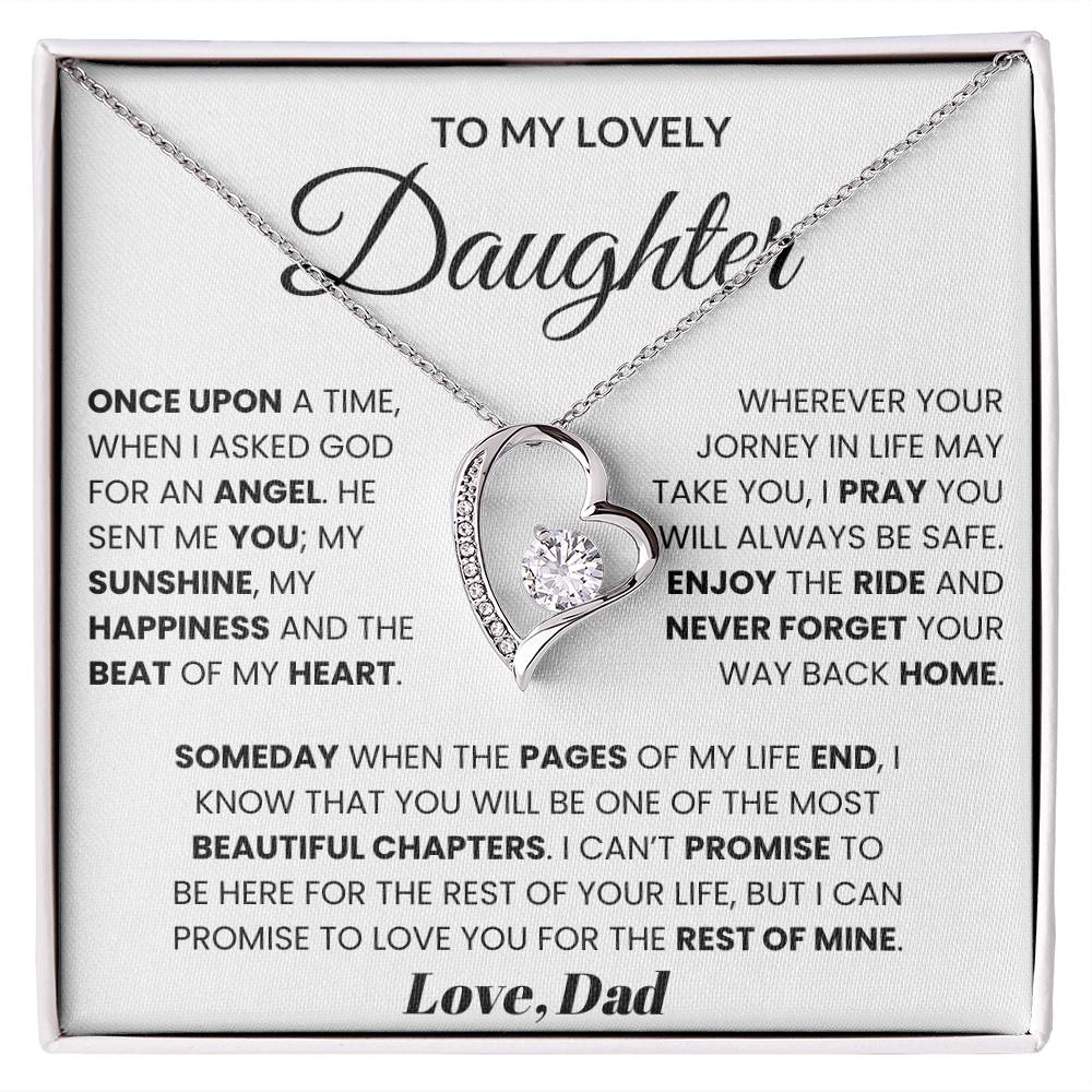 To My Lovely Daughter - Once Upon A time, When I Asked God For An Ange ...