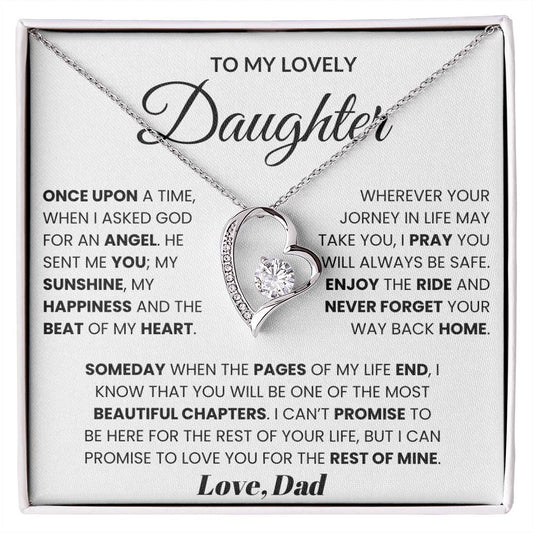 To My Lovely Daughter - Once Upon A time, When I Asked God For An Angel