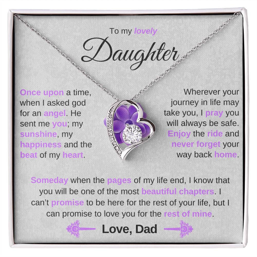 To My Lovely Daughter - Once Upon A time, When I Asked God For An Angel