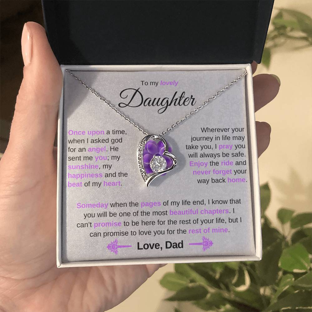 To My Lovely Daughter - Once Upon A time, When I Asked God For An Angel