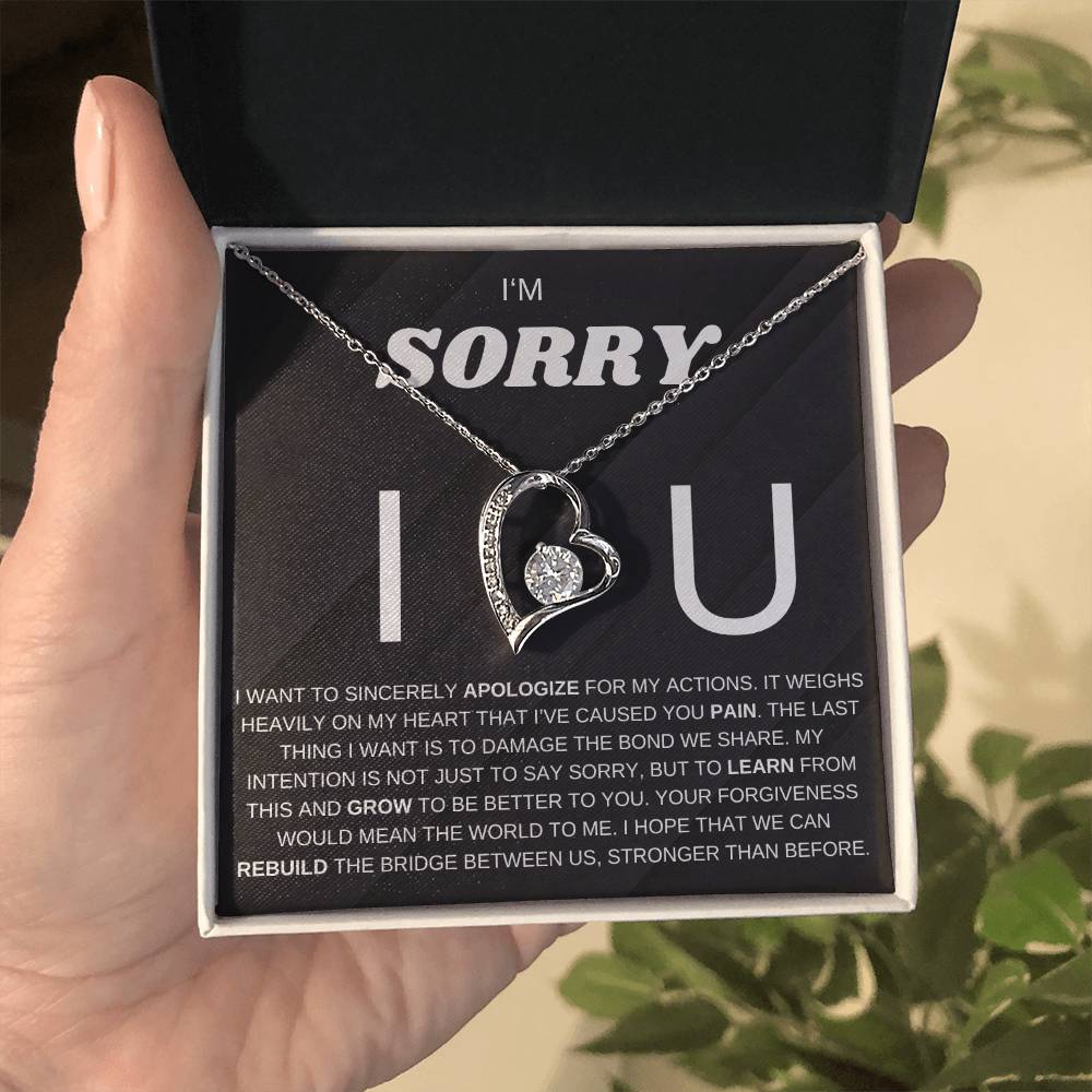 Apology Gift for Her, Forever Love Necklace