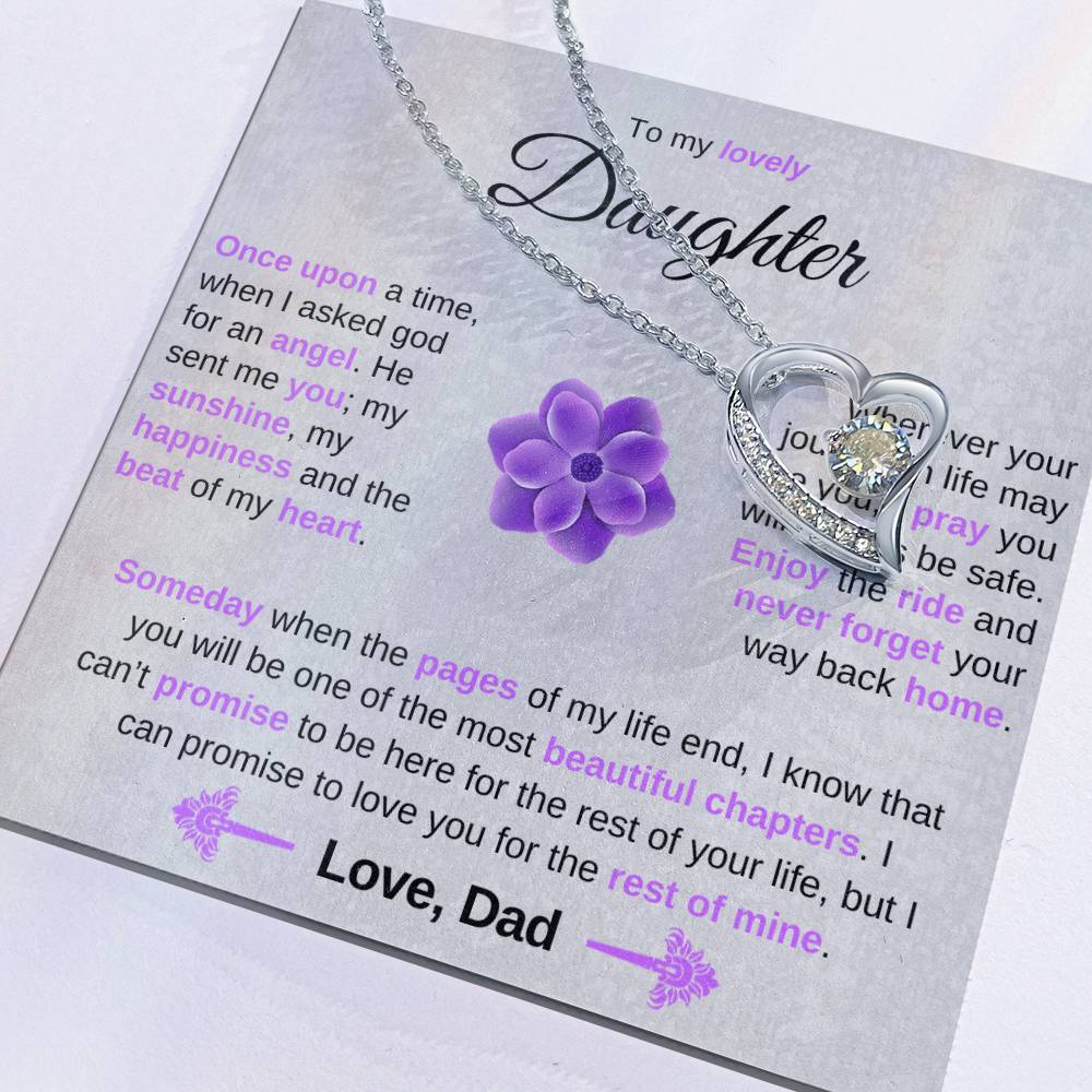 To My Lovely Daughter - Once Upon A time, When I Asked God For An Angel