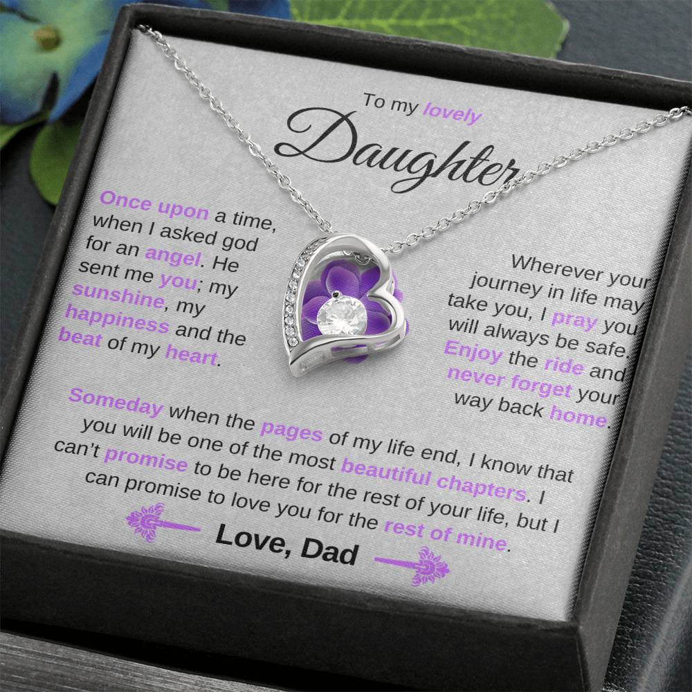 To My Lovely Daughter - Once Upon A time, When I Asked God For An Angel