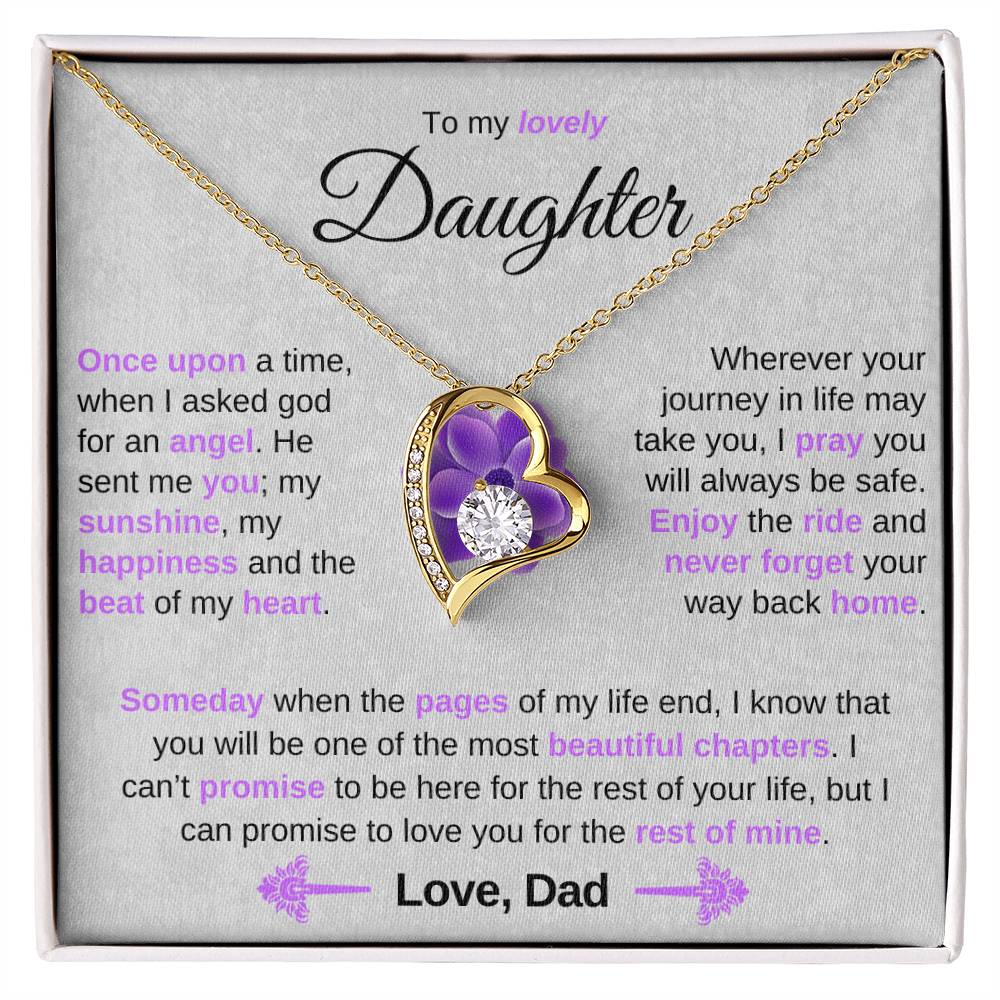 To My Lovely Daughter - Once Upon A time, When I Asked God For An Angel